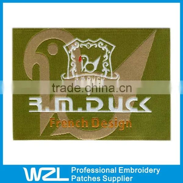 Offer Centerfold Woven Labels/ Woven Labels Tags for Clothes and Pants