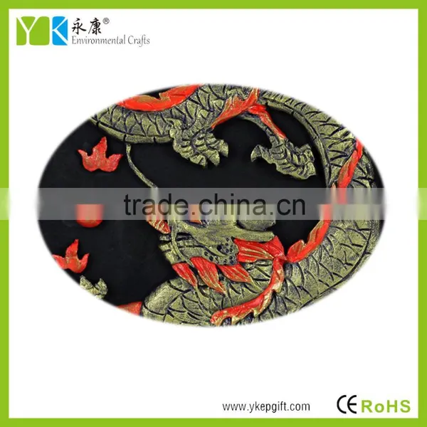 High Quality Decorative Modern Chinese Dragon Wooden Carving Embossed Wall Art photo-5