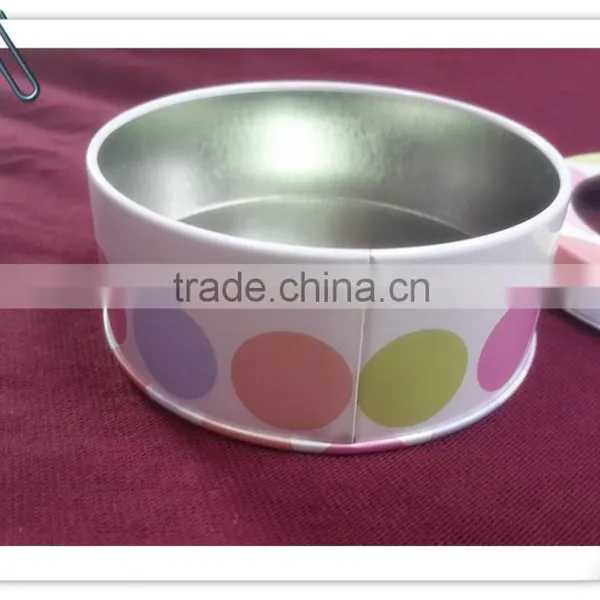 Fancy Round Tin Box With PVC Window, Lift-off Lid photo-3