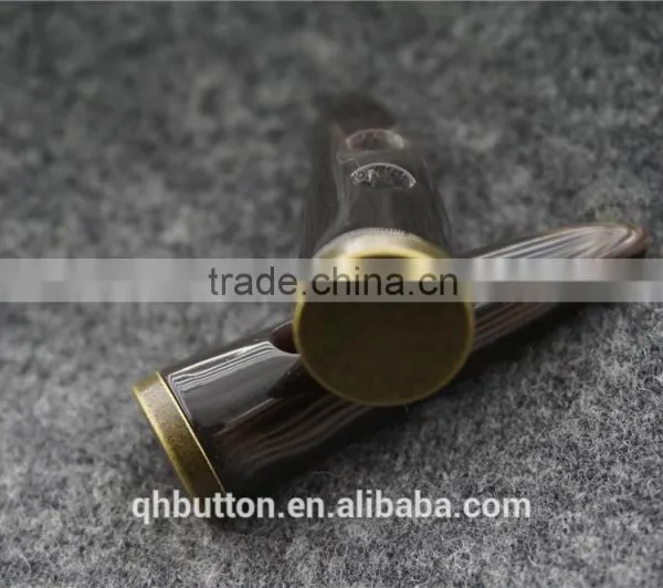 BRONZED METAL BOTTOM RESIN HORN Button Fashion Button photo-3
