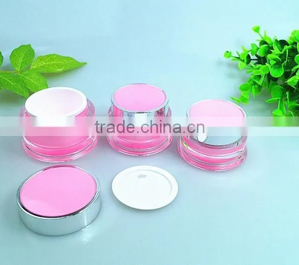Cystal Top ABS Cap Plastic Acryrlic Cream Jars photo-3