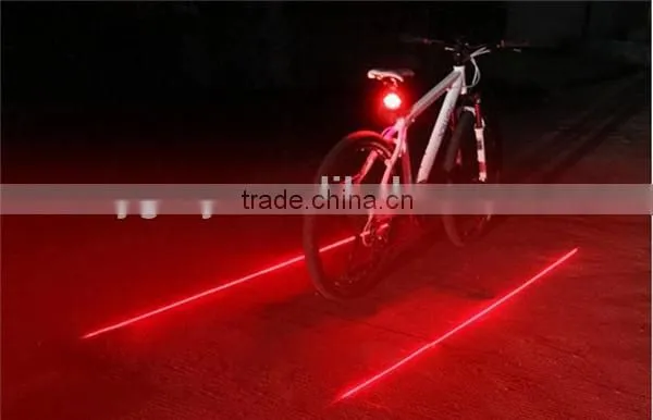 5 Led +2 Laser Tail Light Waterproof Cycling Safety Bicycle Rear Lamp Warning Bike Laser Tail Light photo-5