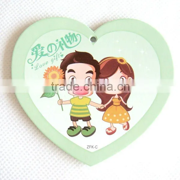 Heart Shaped Bride and Groom Paper Wedding Thanks Card