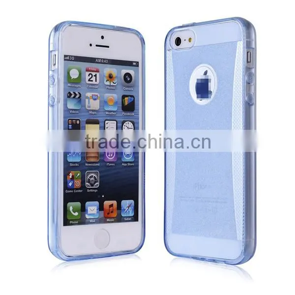 C&T Clear Glitter Jelly Color Soft TPU GEL Protective Case Covers for Apple IPhone 5/5s/SE photo-5