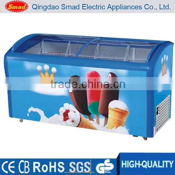 Mini Display Freezer for Ice Cream 150L With CE photo-6