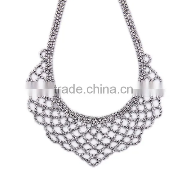 Cheap Wholesale Jewelry Necklace 2016 Latest Design Fashion Multiple Layered Luxury Crystal Necklace photo-4