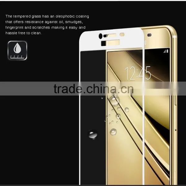 9H Hardness 0.33mm Silk Print Full Coverage Tempered Glass Mirror Screen for Sale
