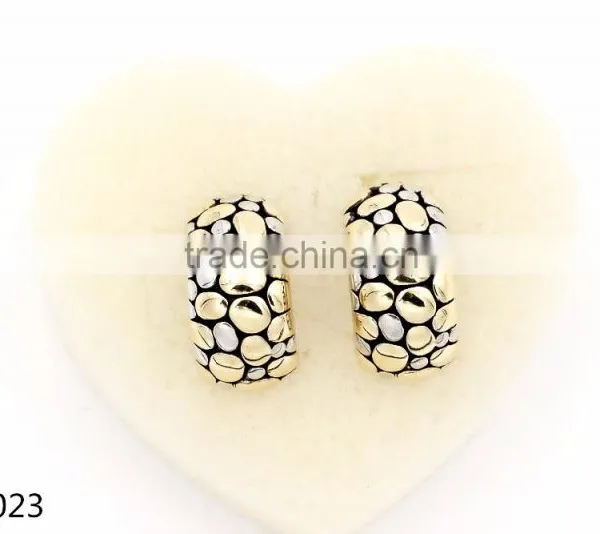 2016 New Fashion Wholesale Juyuan Double Color Plated Whole Sales Earrings photo-5