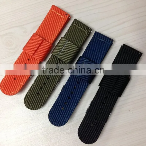 Solid Color 2 Piece Quick Release Watch Nylon Strap photo-3