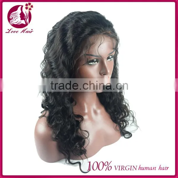 Natural Looking Virgin Brazilian Hair Lace Front Wig 100% Human Hair Full Lace Wig With Baby Hair photo-3