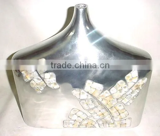 Aluminium Vase With MOP