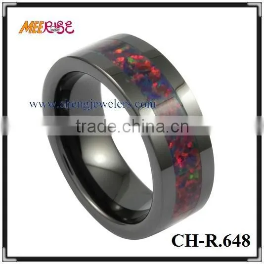 IP Black Turkish Opal Rings,light Blue Opal Rings,mystic Opal Ring in Wedding Jewelry photo-4