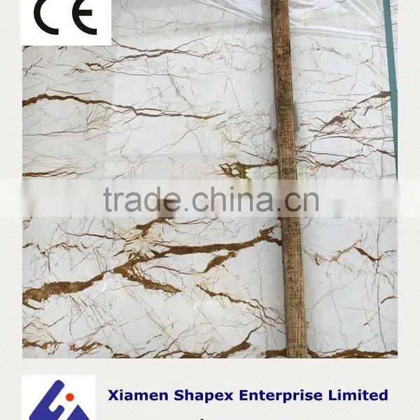 Golden Marble Slab Stone for Tiles on Sale photo-5
