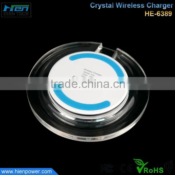 2015 New Design Acrylic Wireless Charger Accept Customize LOGO Wireless Charger for Samsung Galaxy Note 3 photo-4