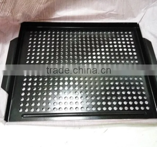 black steel painting wicker fishing creel basket