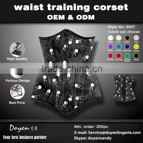 Halloween Serious Colorful S-3XL Sexy Slimming Latex Waist Trainer Corset photo-3