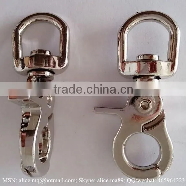 metal swivel clasp keyring snap hook brass color