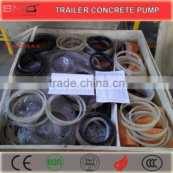 CE Certification 60, 80m3/h Diesel Engine Mobile Concrete Pump for Sale photo-4