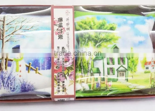 Eco-friendly 50g Activated Bamboo Charcoal Bag Digital Printing Custom Corporate Gift photo-4