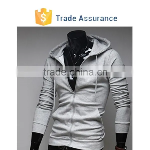 Fashion Zipper Coat Men's Hoodie New Slim Fit Solid Casual Long Sleeve Hooded photo-5