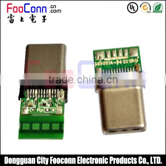 USB 3.1 Type C Connector Male Plug Cable Connector photo-3