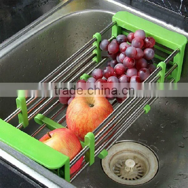 Household Single Multifunction Bowl Kitchen Dish Drying Stainless Steel Dish Rack photo-2