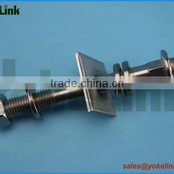 Steel Crossarm 5/8''x 1 3/4'' Short Shank Pin Line Post Stud photo-6