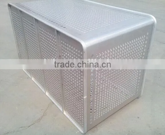 Aluminum Alloy Turnover Container With Casters, Metal Plated Container photo-4
