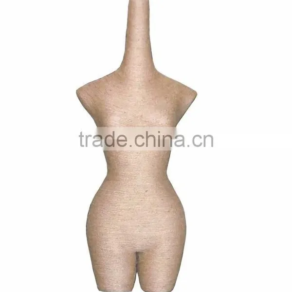 Fiberglass Covered With Rope Half Body Torso Draping Female Mannequin for Sale photo-2