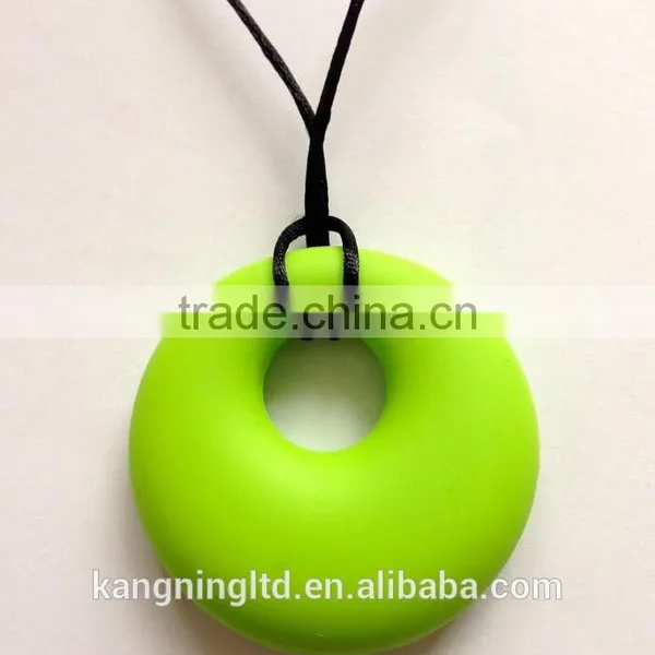 Silicone Baby Teething Necklace&Silicone Autism Chewing Sensory Pendant&Silicone Baby Chewing Necklaces photo-4
