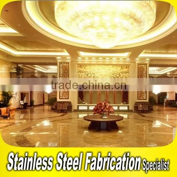 Custom-Made Stainless Steel Hotel Lobby Interior Decoration Equipment photo-5