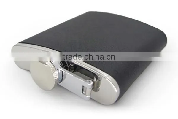 Hip Flask Leather Wrapped Flagon With High Quality Stainless Steel photo-6