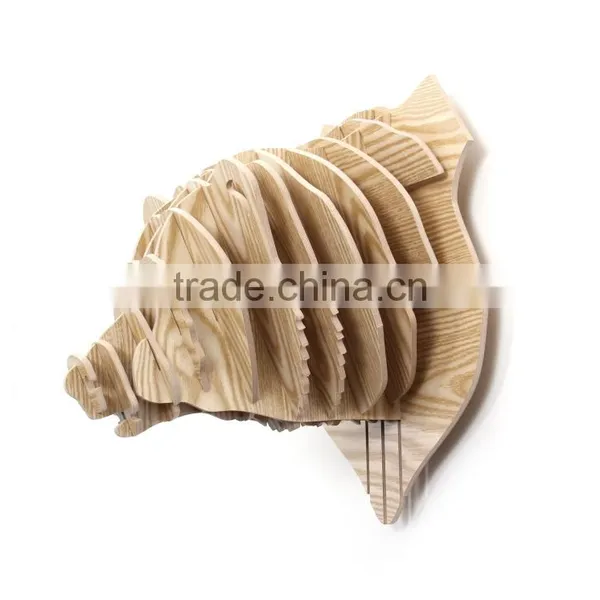 ECO-Friendly & Recyclable Cardboard Bear Head Home Decoration Use Arts photo-3