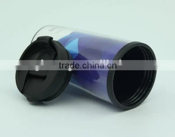 350ml Paper Inserted Double Wall Plastic Thermos Mug photo-4
