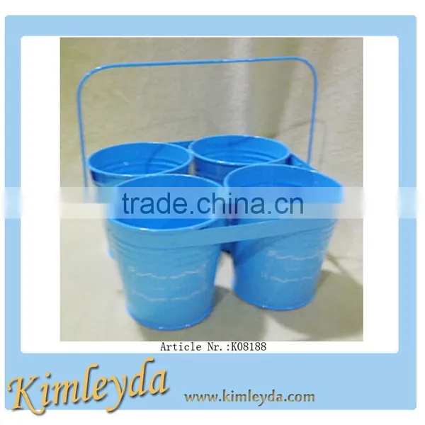 Set of 4 Garden Centr Planter Pot Wholesal in Green photo-2