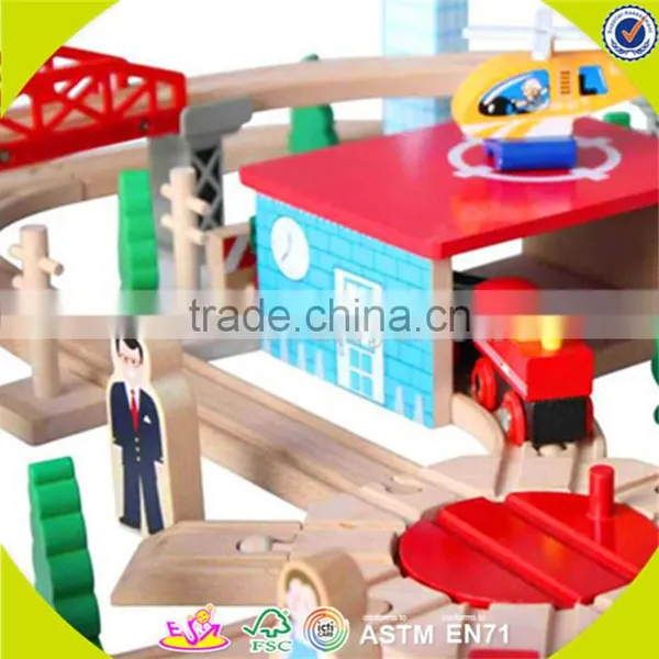 Wholesale Childrens Wooden Train Track Top Fashion Wooden Train Track Best Sale Wooden Train Track W04C015 photo-6