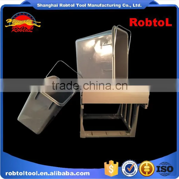 2*14.5L Pull Out Kitchen Cabinet Waste Bin Garbage Can Trash Rubbish Dustbin photo-5