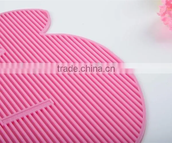 Fancy Cup Mats Apple Shaped Flat Anlti Silp Coaster Cup Insulation Mat photo-6