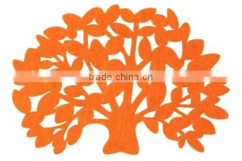 Non-woven Tree Cup Mat Felt Coasters for Home Decoration photo-2