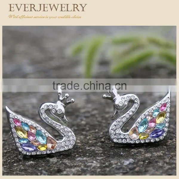 Rhinestone Swan Air Fresher Cleaner With Perfumein Car photo-2