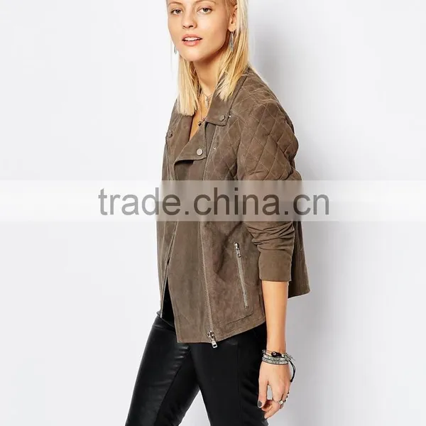 Quilted Suede Jacket for Women's photo-3