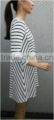 3/4 Slv Knit Shift Dress photo-2