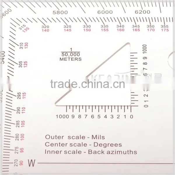 KMP-2 Military Triangle Scale Protractor for Pinpoint Mapwork photo-3