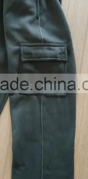 Men's,Boy's and Kid's Fleece Cargo Pants With Piping Fleece Pant photo-2