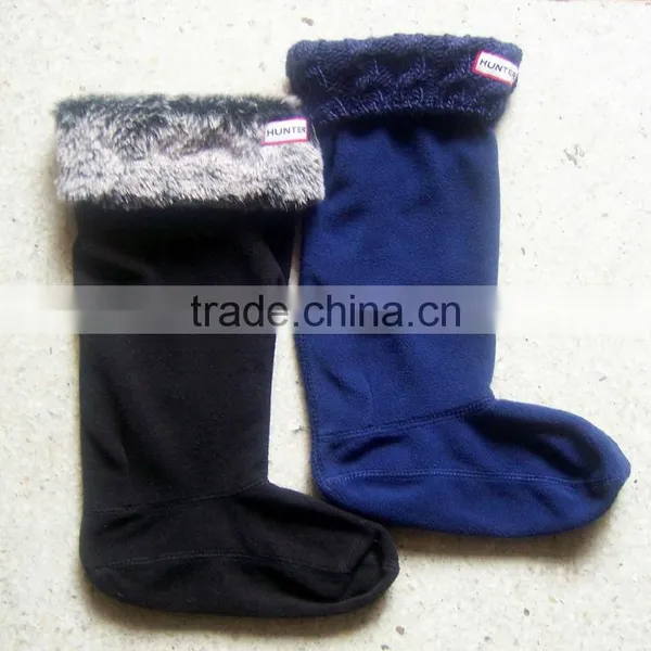 Cream Colour Kids Polar Fleece Leg Warmer Called Socks photo-2