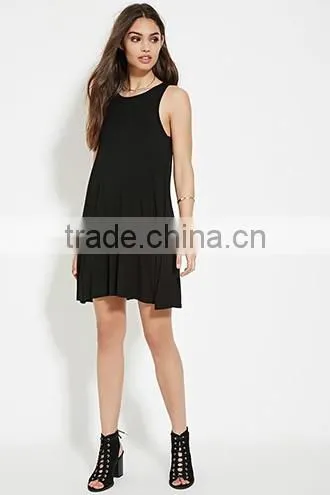 Cross With the A-line Sleeveless Dresses photo-2