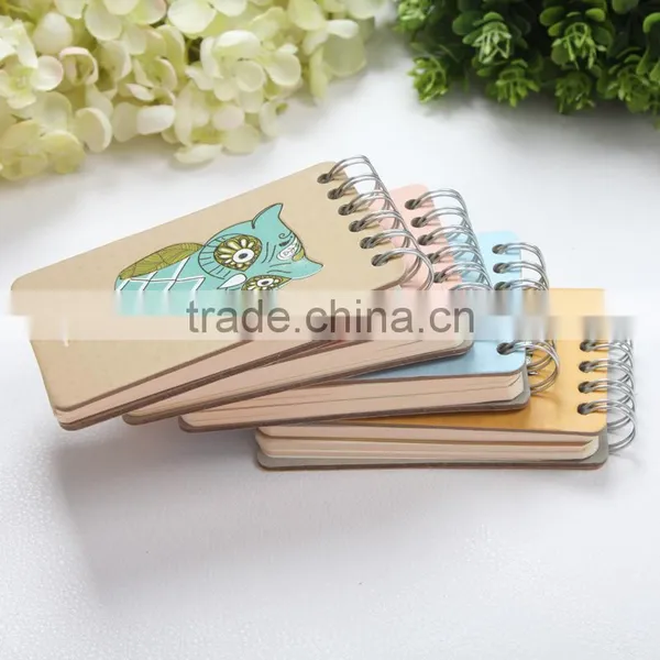 Cheap Card Board Memo Pad Customizable Wire-o Blank Notepad photo-2