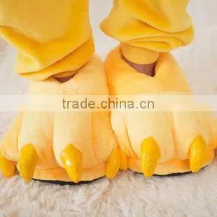 Kids Men Women Animal Monster Feet Slippers Claw Paw Plush Shoes photo-5