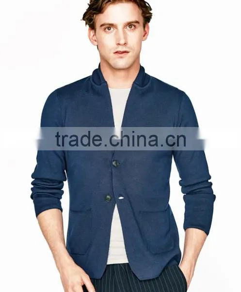 Hot Selling Cool Blue Pocket Button Cardigan Jacket Clothes Men With Best Prices photo-3