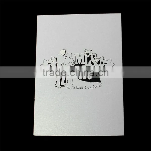 Paper Wedding Party Name Place Card Bride & Bridegroom Message "Mr & MRS" Light Gold Glitter photo-2